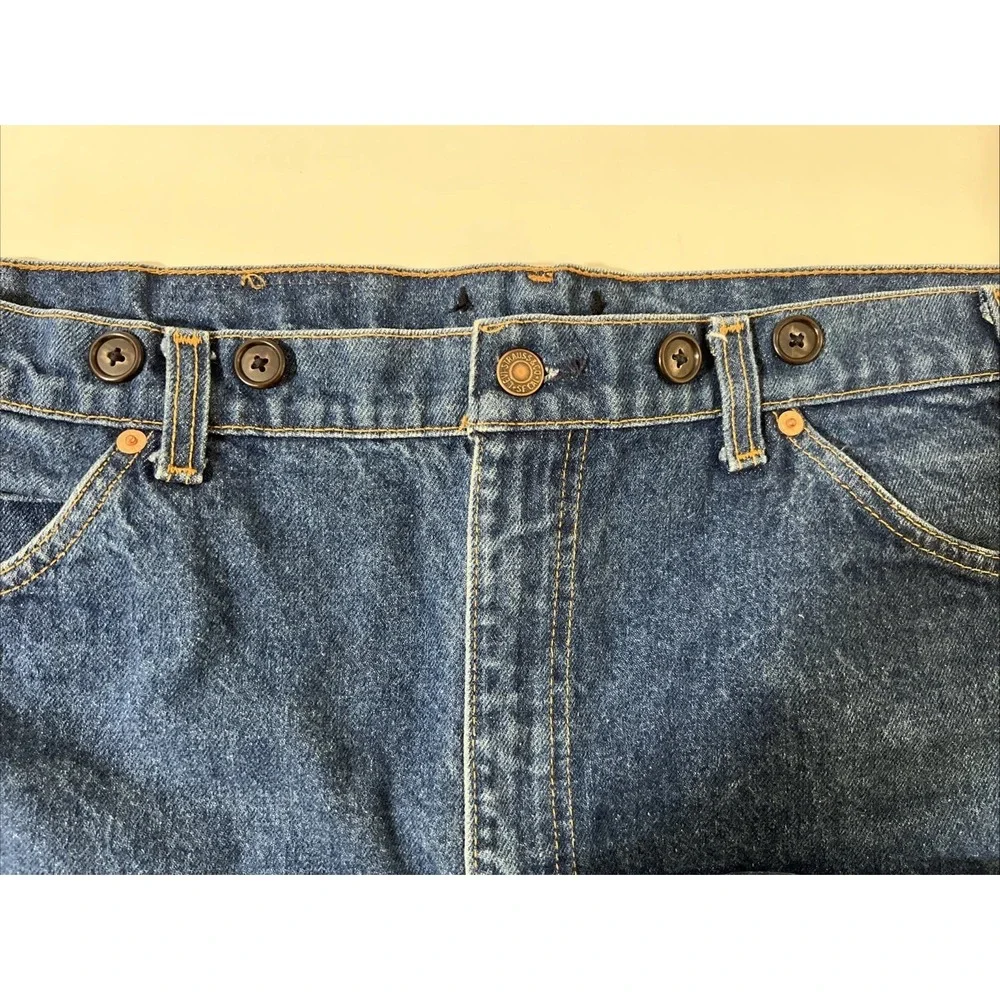 Vintage Levis 517 Mens 42x32 Blue Boot‎ Cut 80's Orange Tab Jeans USA Made